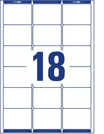 Etikett, univerzális, 63,5x46,6 mm, kerekített sarkú, AVERY ZWECKFORM, 1800 etikett/csomag