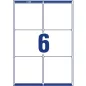   Etikett, univerzális, 99,1x93,1 mm, kerekített sarkú, AVERY ZWECKFORM, 600 etikett/csomag