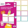 Címke, műanyag, iskolai, 46x33 mm, kézzel írható, AVERY ZWECKFORM, színes, 16 címke/csomag