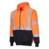 Hi-Vis kéttónusú kapucnis pulóver