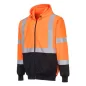 Hi-Vis kéttónusú kapucnis pulóver