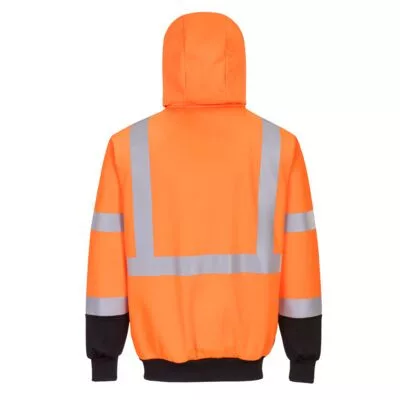 Hi-Vis kéttónusú kapucnis pulóver