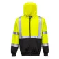 Hi-Vis kéttónusú kapucnis pulóver