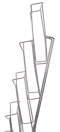 Katalógustartó, fali, A4, 21 rekeszes, ALBA, ezüst