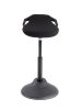 Ülő/álló szék, ergonomikus, ALBA "Flexy", fekete