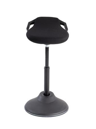 Ülő/álló szék, ergonomikus, ALBA "Flexy", fekete