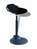 Ülő/álló szék, ergonomikus, ALBA "Flexy", fekete