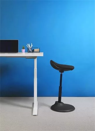 Ülő/álló szék, ergonomikus, ALBA "Flexy", fekete