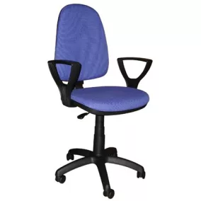   Irodai forgószék, szövetborítás, LX karfás, "Megane", kék