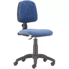   Irodai forgószék, szövetborítás, fekete lábkereszt, "Bora", kék