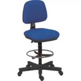 Irodai forgószék, lábtartóval, "Bora", fekete