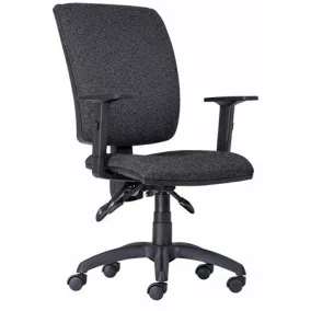   Irodai forgószék, szövetborítás, állítható karfával, fekete lábkereszt, memóriahabos, "Cinque ASYN LX", szürke