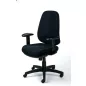   Irodai szék, állítható karfás, exkluzív fekete szövetborítás, fekete lábkereszt, MAYAH "Bubble"
