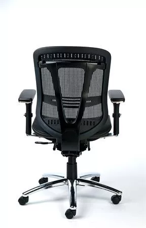 Irodai szék, állítható karfás, hálós ülőlap, hálós háttámla, alumínium lábkereszt, MAYAH "Flow"