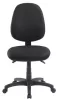 Irodai forgószék, szövetborítás, fekete lábkereszt, MAYAH "Matrix II Plus", fekete