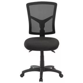   Irodai szék, fekete szövetborítás, feszített hálós háttámla, fekete lábkereszt, MAYAH "Matrix", fekete