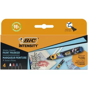   Dekormarker készlet, 1,5 - 2,3 mm, BIC "Paint marker", 4 különböző élénk szín