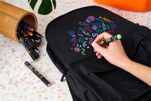 Dekormarker készlet, 1,5 - 2,3 mm, BIC "Paint marker", 4 különböző élénk szín