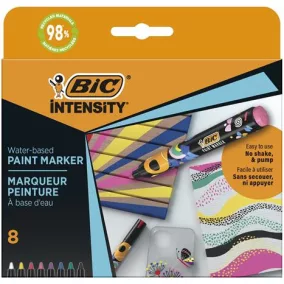   Dekormarker készlet, 1,5 - 2,3 mm, BIC "Paint marker", 8 különböző élénk szín