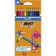 Színes ceruza készlet, BIC KIDS "Tropicolors", 12 különböző szín