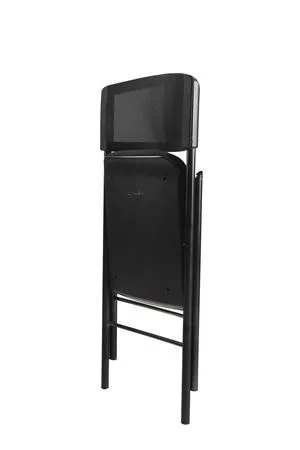 Összecsukható szék, fém és szövet, ALBA "CPDIVANO N", fekete