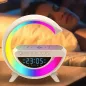   Zelux Multimédiás bluetooth hangszóró, vezeték nélküli töltőpad, RGB, LED lámpa