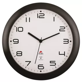   Falióra, rádióvezérlésű, 30 cm, ALBA "Hornewrc", fekete