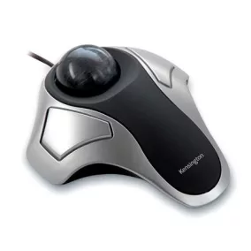   Egér, trackball, vezetékes, optikai, USB, KENSINGTON "Orbit", ezüst
