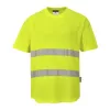 Hi-Vis pamut póló pamut hálós betétes póló S/S