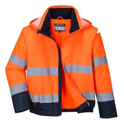 Hi-Vis 2 az 1-ben kontrasztos Essential Lite bomber kabát