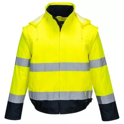 Hi-Vis 2 az 1-ben kontrasztos Essential Lite bomber kabát