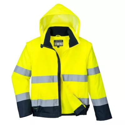 Hi-Vis 2 az 1-ben kontrasztos Essential Lite bomber kabát