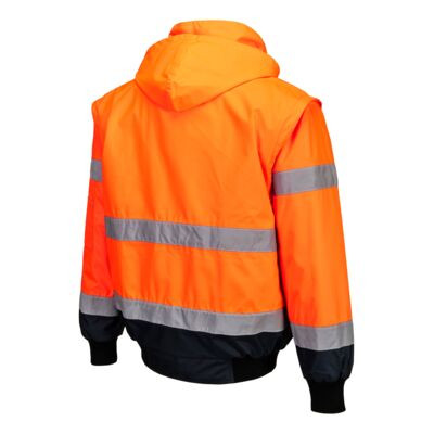Hi-Vis 3 az 1-ben kontrasztos bomber dzseki