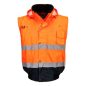 Hi-Vis 3 az 1-ben kontrasztos bomber dzseki