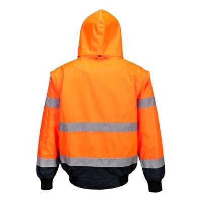 Hi-Vis 3 az 1-ben kontrasztos bomber dzseki