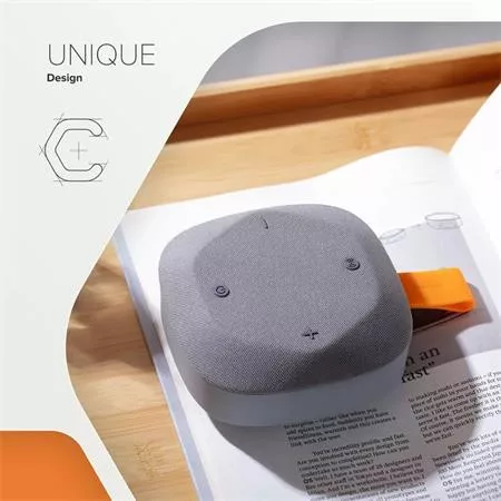 Hangszóró, hordozható, Bluetooth 5.3, CANYON "Hexagon 10", szürke-narancs
