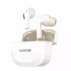 Fülhallgató, TWS vezeték nélküli, Bluetooth 5.4, CANYON "Hexagon 7", fehér-bézs