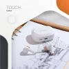 Fülhallgató, TWS vezeték nélküli, Bluetooth 5.4, CANYON "Hexagon 7", fehér-bézs