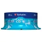   CD-R lemez, Crystal bevonat, AZO, 700MB, 52x, 25 db, hengeren VERBATIM "DataLife Plus"