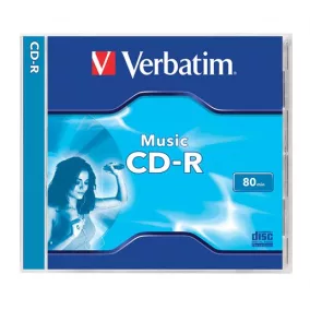   CD-R lemez, 700MB, 80min, 16x, 1 db, normál tok, VERBATIM "Live it!"