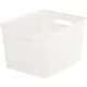 Rattan hatású kosár, 18l, törtfehér, CURVER "My Style"