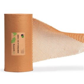 Csomagolópapír, méhsejtcellás, 250m x 400mm, 80 g, barna