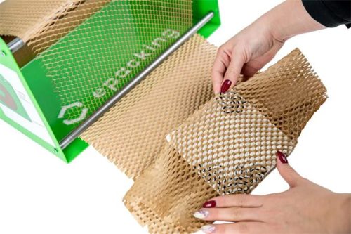 Csomagolópapír, méhsejtcellás, 250m x 400mm, 80 g, barna