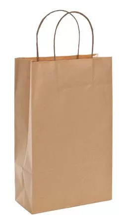 Bortartó papírtasak, 2-es, sodortfüles, natúr