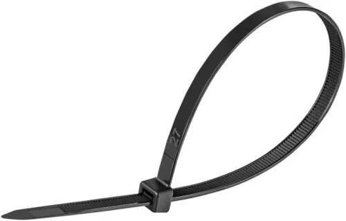 Kábelkötegelő, gyorskötöző, 7,6x300mm, DONAU "Tech", fekete