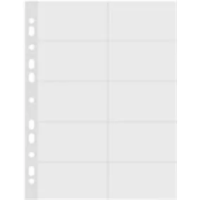   Névjegykártyatartó genotherm, lefűzhető, A4, 50 mikron, víztiszta, DONAU