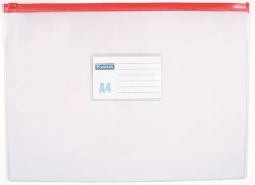 Rendszerező tasak, A4, PVC, simítózáras, DONAU