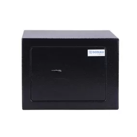   Bútorszéf, kulcsos zár, 230x170x170 mm, DONAU "Tech", fekete