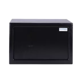   Bútorszéf, kulcsos zár, 310x200x200 mm, DONAU "Tech", fekete