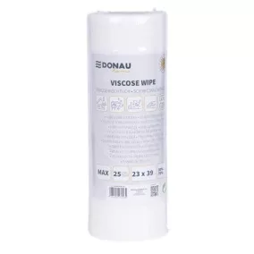   Törlőkendő, univerzális, 25 db, 23x39cm, DONAU "Home", fehér